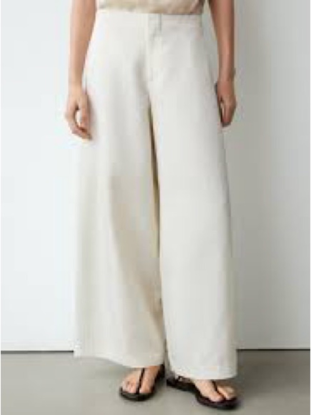 New York & Company White Wide-Leg Pants sz 8 new